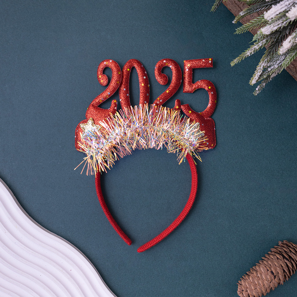 2025 Christmas glasses New Year party headband