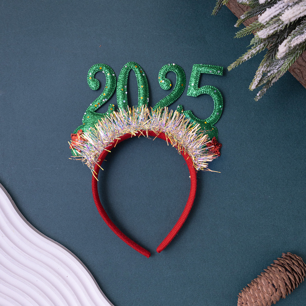 2025 Christmas glasses New Year party headband