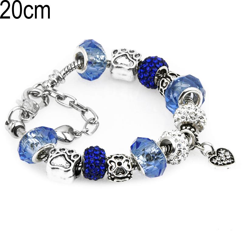 20 CM European Beads Bracelets with Lobster clasp