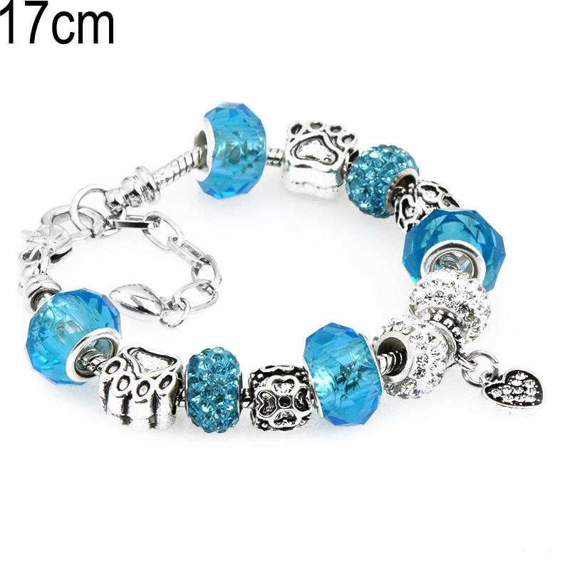 17 CM European Beads Bracelets with Lobster clasp