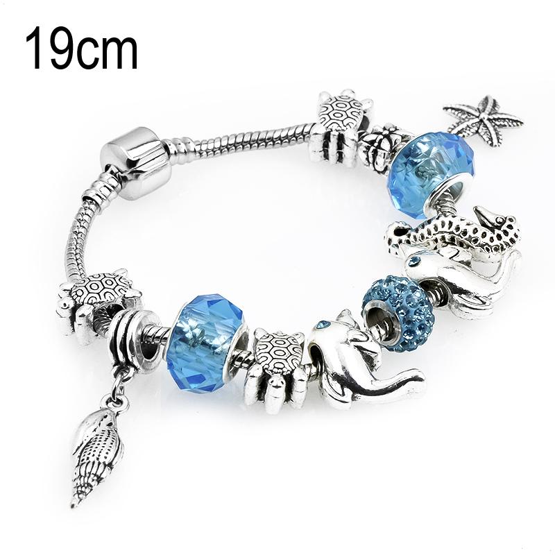 19 CM sea life European Beads Bracelets