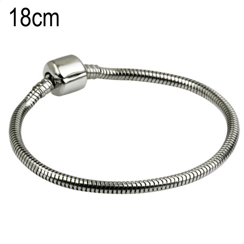 18 CM Stainless steel Stainless steel European Beads bracelets