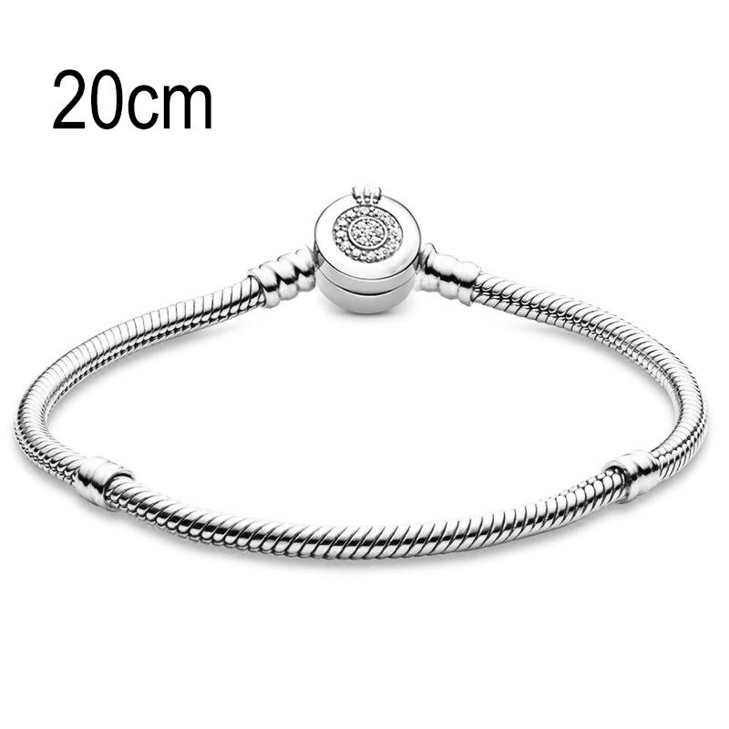 20 CM European Big Hole Beads Snake bone chain Basic Bracelets