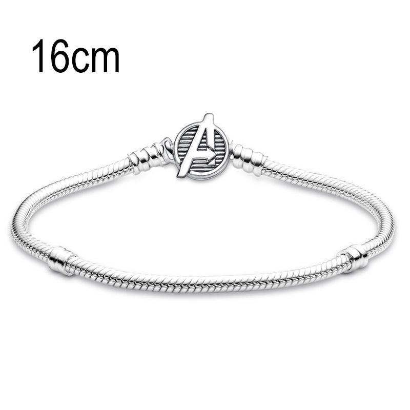 16 CM European Big Hole Beads Snake bone chain Basic Bracelet