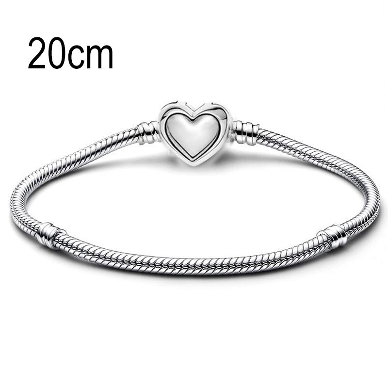 20 CM European Big Hole Beads Snake bone chain Basic Bracelet