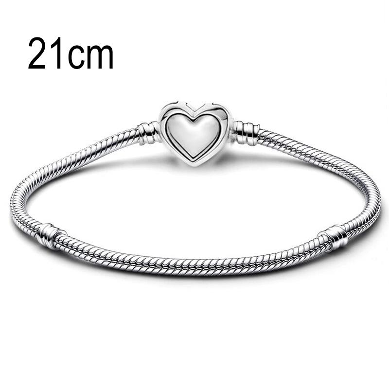 21 CM European Big Hole Beads Snake bone chain Basic Bracelet