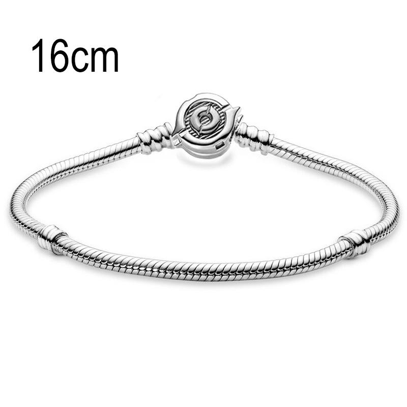 16 CM European Big Hole Beads Snake bone chain Basic Bracelet