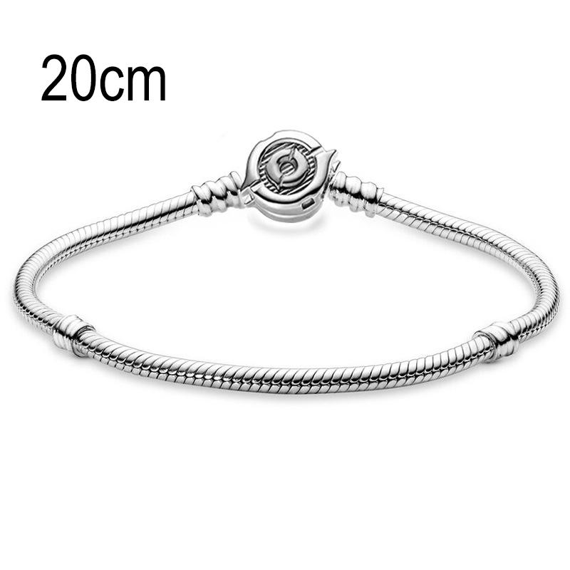 20 CM European Big Hole Beads Snake bone chain Basic Bracelet