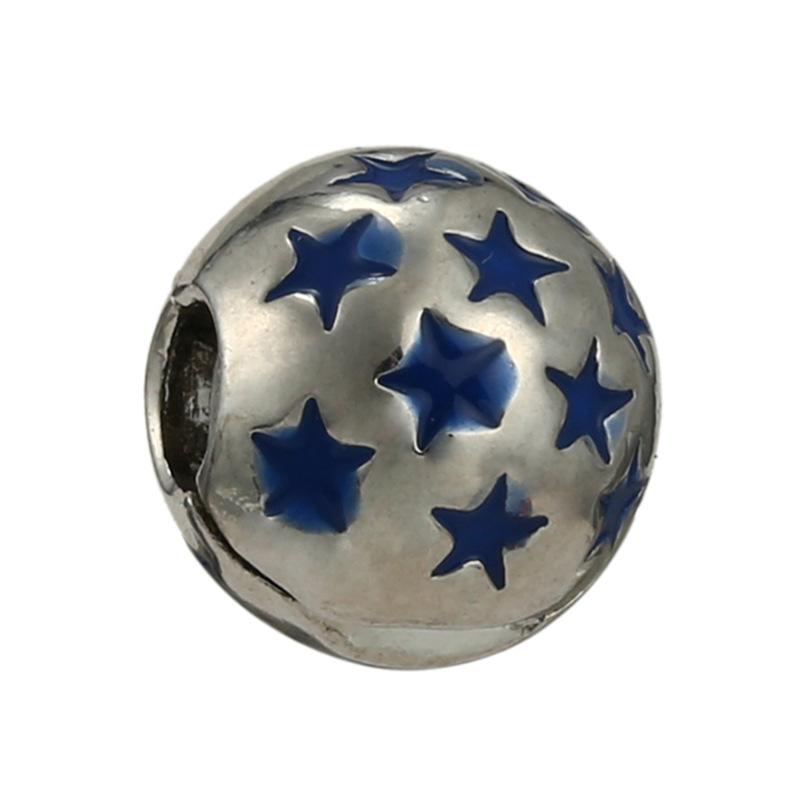 MOQ 2 pcs Big Hole European Fixed Stopper Beads or Charms