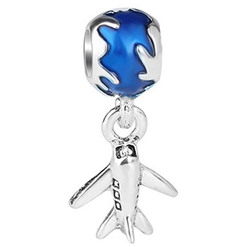 MOQ 2 pcs Blue Starry Sky Big Hole European Beads or Charms 45 Styles To Choose