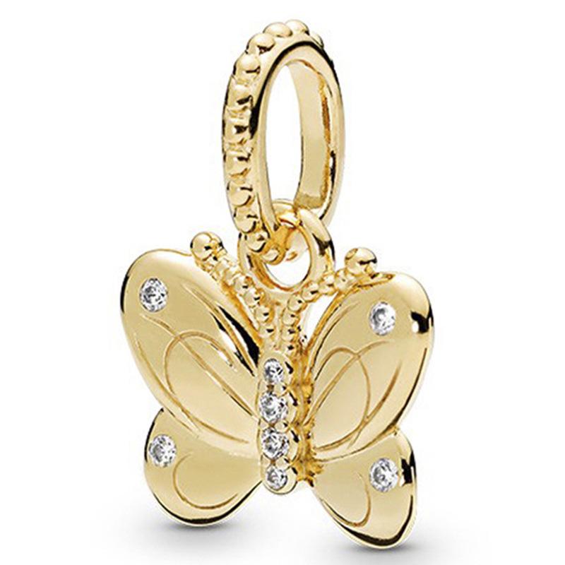 MOQ 2 pcs Golden Love Tree Bell Big Hole European Beads or Charms 46 Styles To Choose