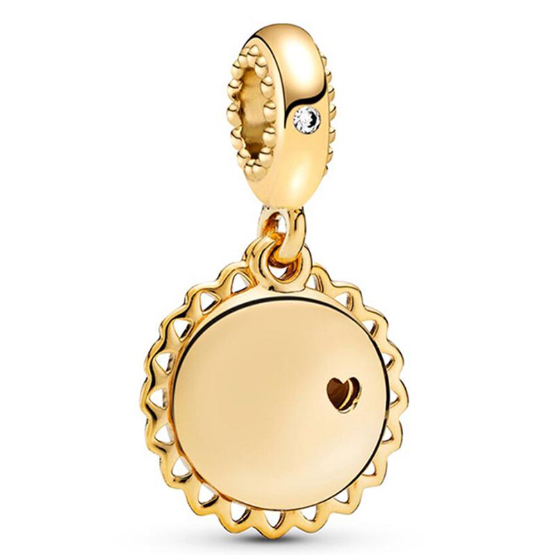 MOQ 2 pcs Golden Love Tree Bell Big Hole European Beads or Charms 46 Styles To Choose