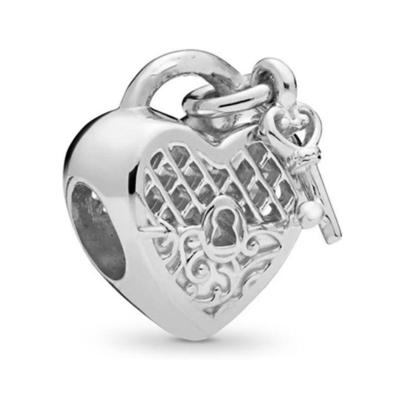 MOQ 2 pcs Hollow Heart Big Hole European Beads or Charms 45 Styles To Choose