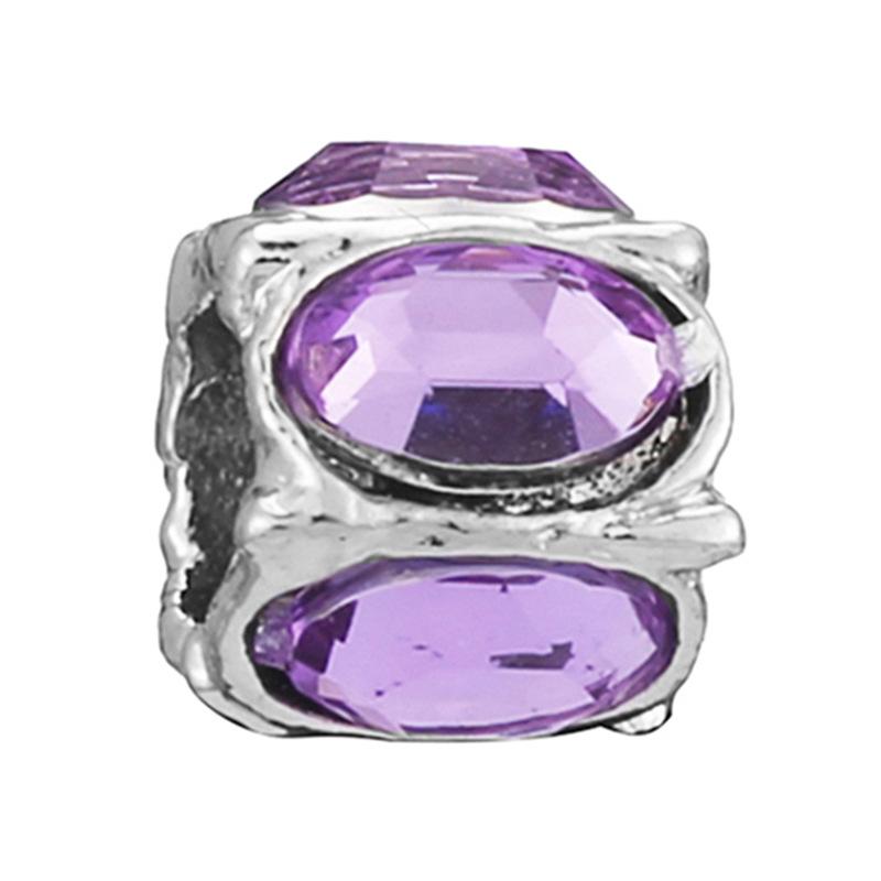 MOQ 2 pcs Purple Big Hole European Beads or Charms 45 Styles To Choose