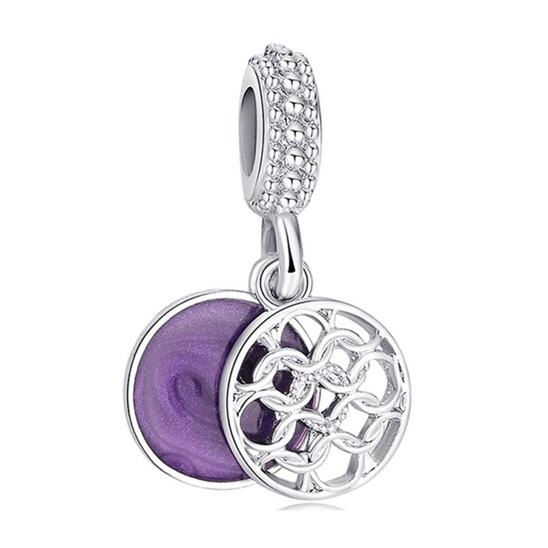 MOQ 2 pcs Purple Big Hole European Beads or Charms 45 Styles To Choose