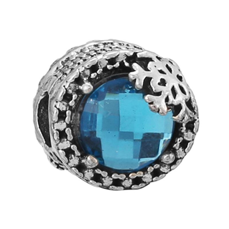 MOQ 2 pcs Sea Blue Big Hole European Beads or Charms 45 Styles To Choose