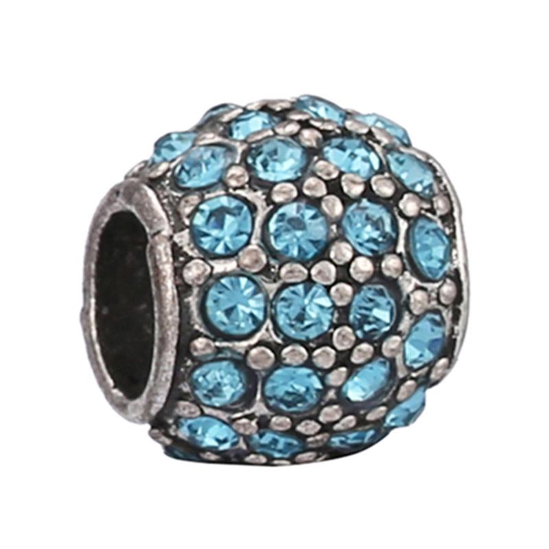 MOQ 2 pcs Sea Blue Big Hole European Beads or Charms 45 Styles To Choose