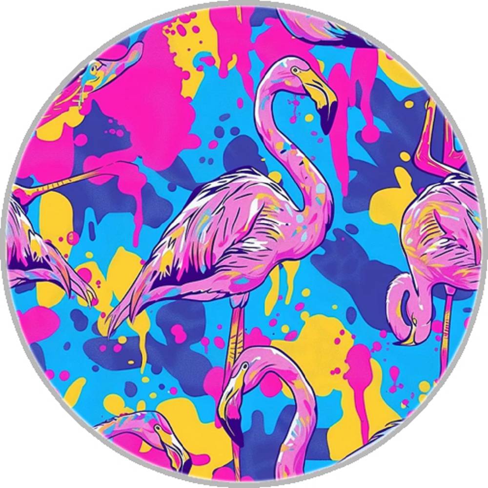 Flamingo 20MM Print Glass Snaps