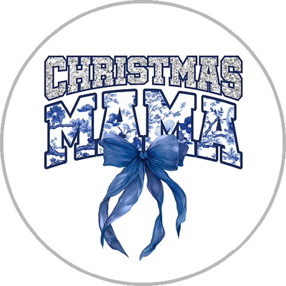 Christmas MAMA 20MM Print Glass Snaps