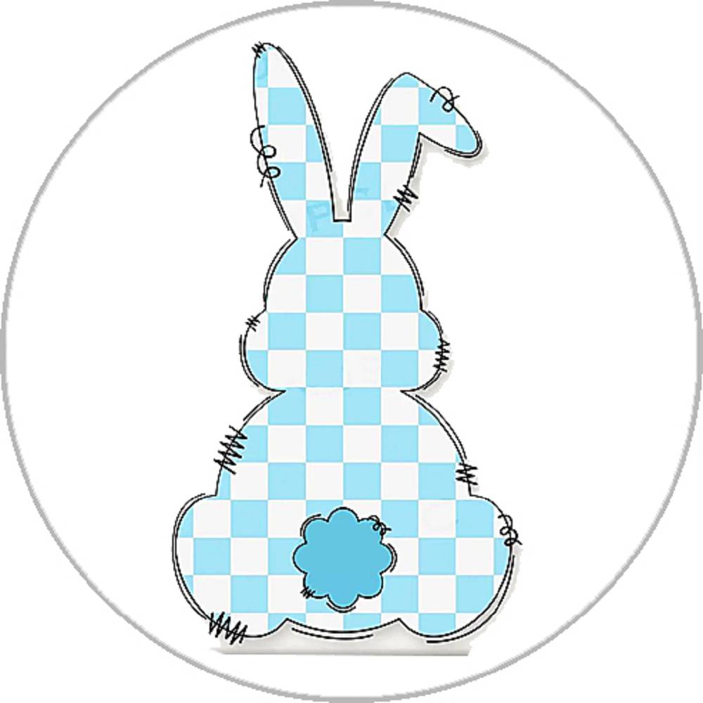 Easter Bunny 20MM Print Glass Snaps