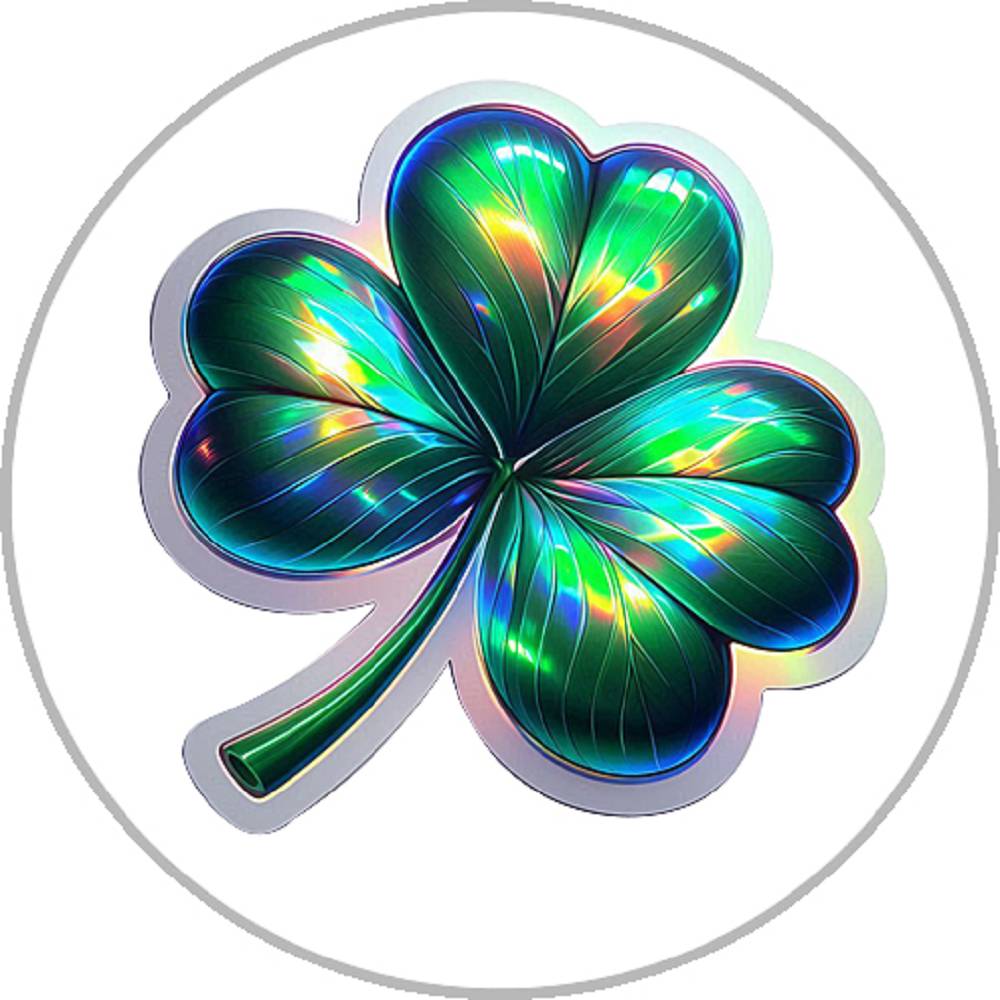 Four Leaf Clover 20MM Print Glass Snaps