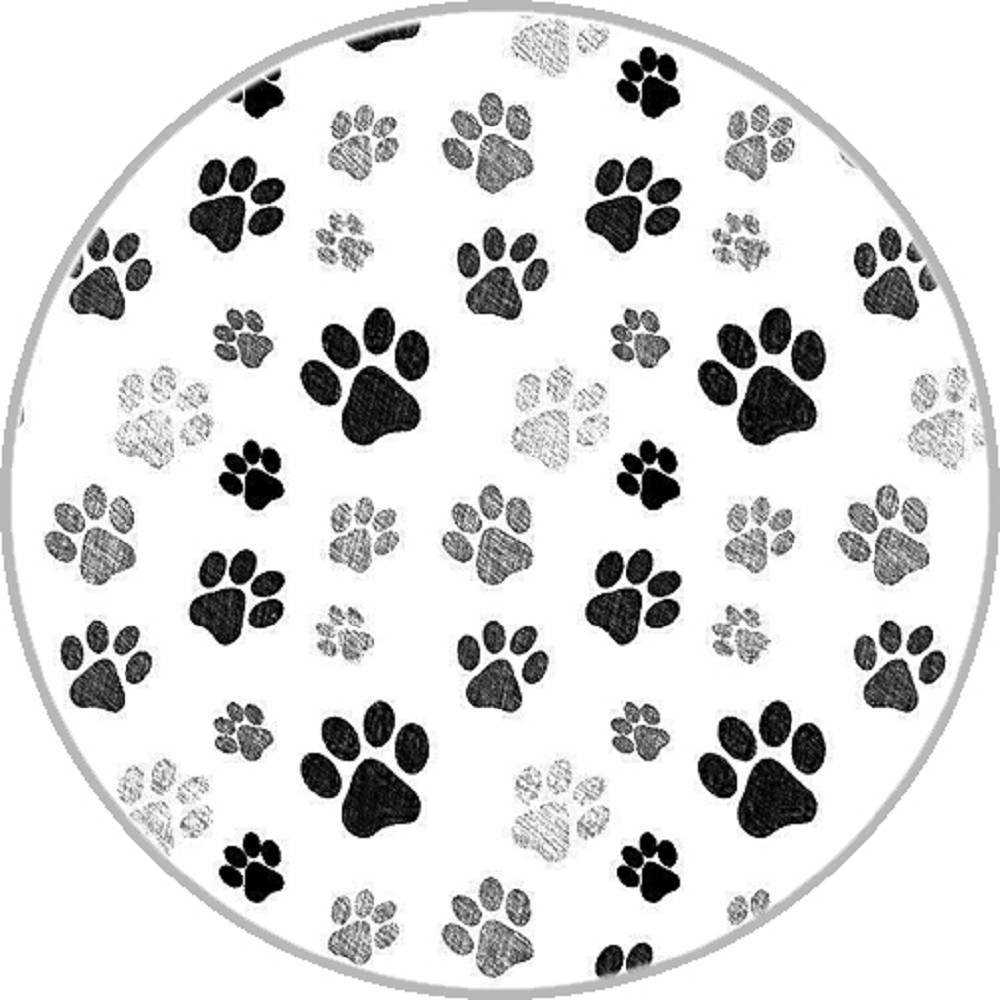 Paw prints 20MM Print Glass Snaps